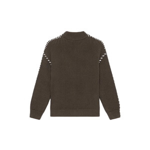 Mint Velvet Khaki Cotton Blend Jumper